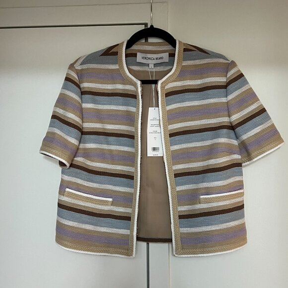 Veronica Beard Wyatt Short-Sleeve Jacket - Size 6 NWT - Picture 3 of 4